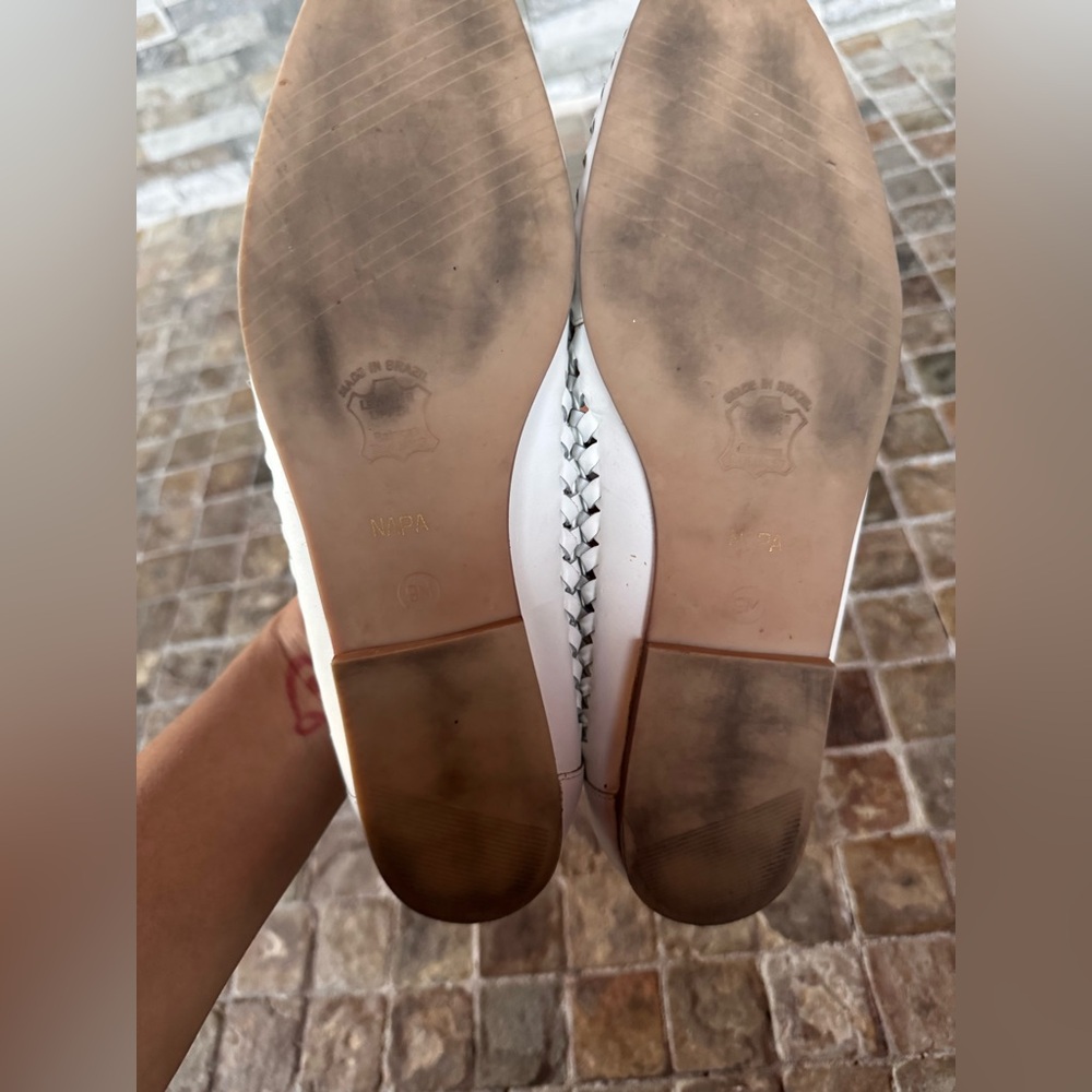 White Woven Loafers - Picture 5 of 9